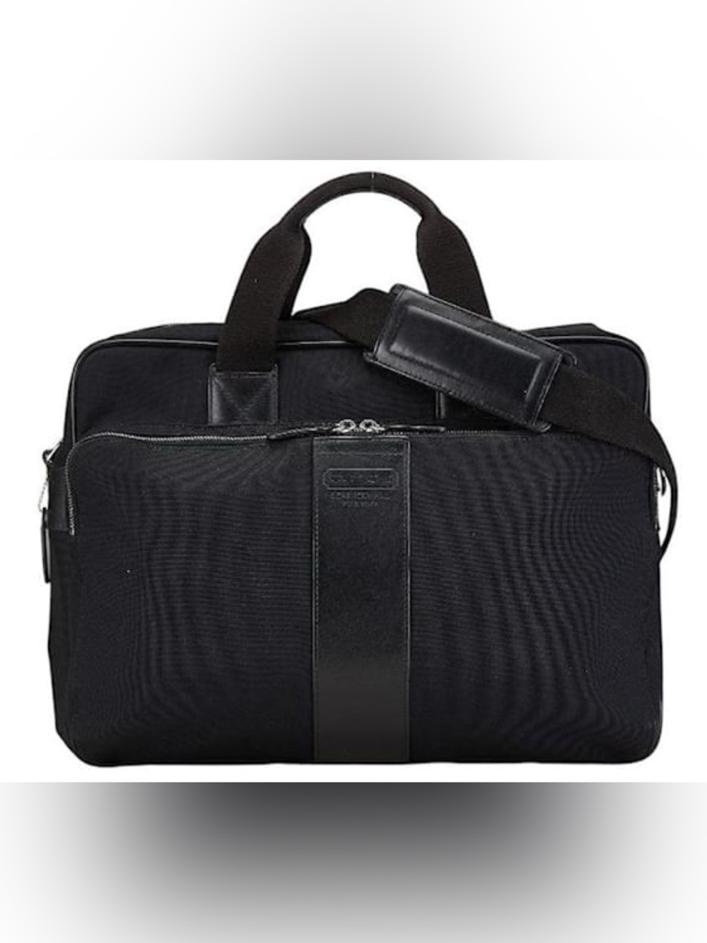Coach Bag Men’s Shoulder 6408 Black Nylon Leather COACH